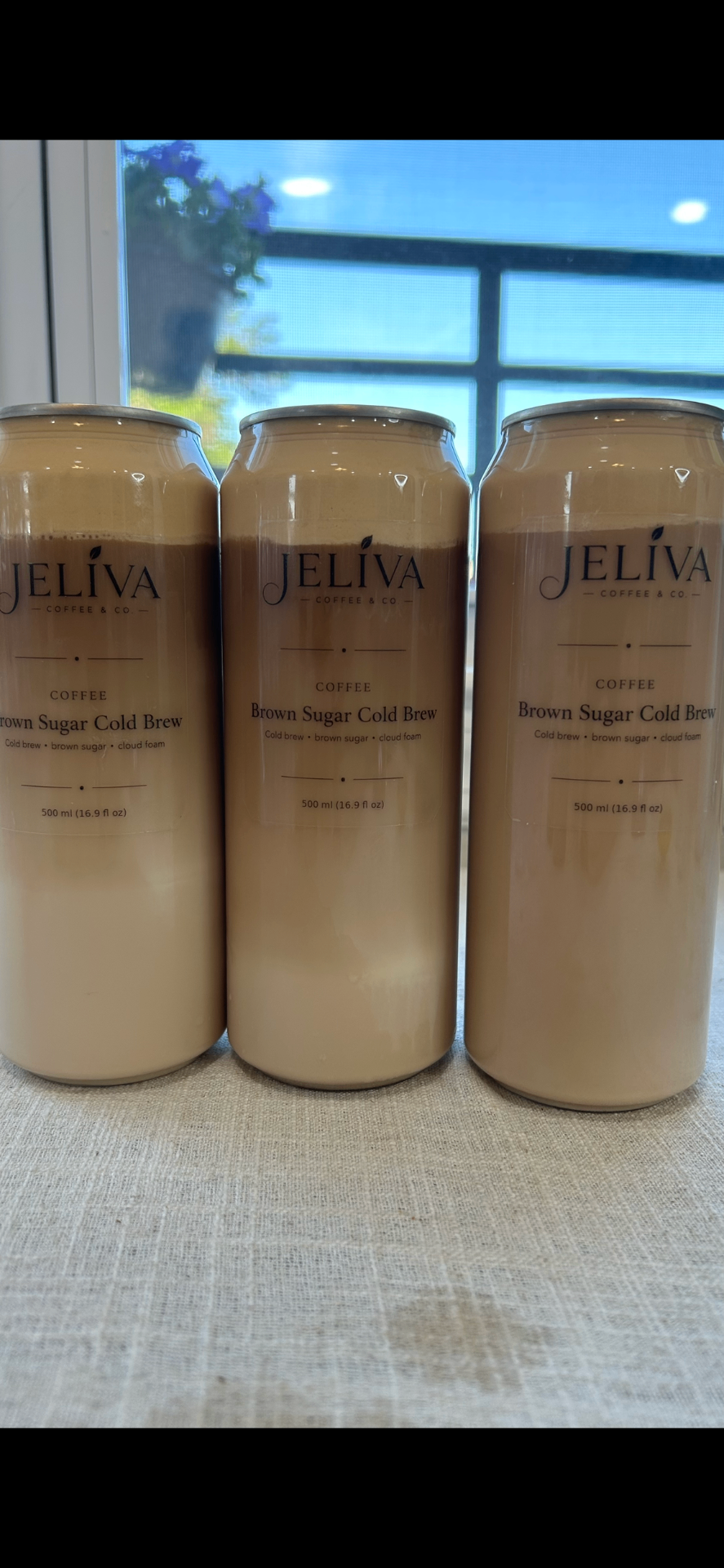 Brown Sugar Cold Brew cans
